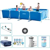 Intex Piscina rectangular de estructura - 450x220x84 cm - 6 piezas - Modelo S30256