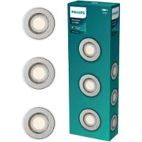 Philips Focos De Techo Gu10 8.3 Cm 3 Unidades