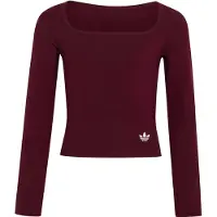 Adidas adidasCAMISETA DE MANGA LARGA SLIM FRONT SQUARE COLLAR 152 Maroon Niño