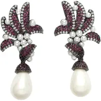 Avant Garde Pendientes 'Isadorara' lila
