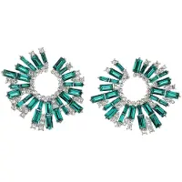 Avant Garde Pendientes 'Ameliea' verde