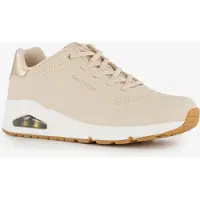 SKECHERS para mujer. 155196 Zapatillas Uno - Shimmer Away beige (36), 3 a 5cm, Cordones, Casual, Deportivo, Running, Sportswear, Multideport