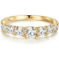 Trilani Anillo dorado / transparente