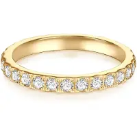 Trilani Anillo oro / transparente