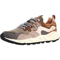 Flower Mountain para hombre. 2017816 Zapatillas de Piel Yamano3 marrón (43), Plano, Cordones, Casual, outlet 2026.