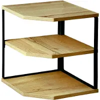 Kesper Estantería de esquina para cocina, estantería para cocina, estante para especias, tablero de fibra de densidad media (MDF), diseño industrial, 27833, 26x26x28 cm