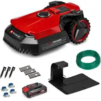 Einhell Robot cortacésped Power X-Change FREELEXO 500, 18 voltios (color rojo/, batería de iones de litio de 2,5 Ah)