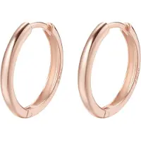 Hey Happiness Pendientes 'Urban Hoop' oro rosa