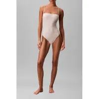 Calvin Klein Strapless One Piece Stippled Skin W Tofu Talla: XL | Bañadores Outlet | Mujer