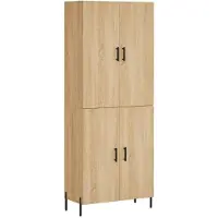 vidaXL Mueble alto Sonoma, 69,5 x 34 x 180 cm, material de madera