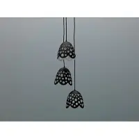 STONES Lámpara colgante Bells, diseño minimalista, metal – Casquillo E27, máximo 40 W, diámetro 19,5 cm, altura ajustable – Bells