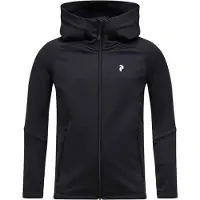Peak Performance - Kid's Rider Essentials Zip Hood - Forro polar size 160, negro
