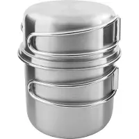 Tatonka - Handle Mug 500 Set - Set de vajilla gris