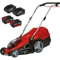 Einhell GE-CM 36/43 Li M, cortacésped manual, para superficies de hasta 600 m², ancho de corte de 43 cm, altura de corte ajustable de 2,5 cm a 7,5 cm, 3000 revoluciones por minuto