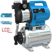 Güde Sistema de bombeo para agua doméstica HWW 1400.3 VF INOX (220-240V, 1400W, 4.800 l/h)