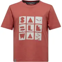 Salewa - Kid's Graphic T-Shirt - Camiseta de manga corta size 128, rojo