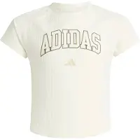 Adidas - Girl's Sport Seasonals Collegiate Typography Tee - Camiseta de manga corta size 116, blanco