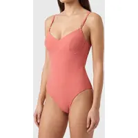 Calvin Klein Cut Out One Piece Dusty Cedar Talla: L | Bañadores Outlet | Mujer