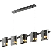 Toolight Lámpara Colgante De Techo App1706-5Cp Grey120X120X19,5Cm