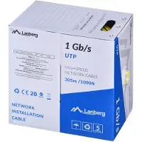 Lanberg Cable De Red Cca Awg23 Cat6 Rollo 305 M
