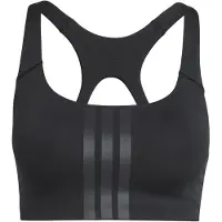 Adidas - Women's Optime 3-Stripes MS Bra - Sujetador deportivo size XL, negro