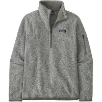 Patagonia - Forros polares mujer - W's Better Sweater 1/4 Zip Birch White para Mujer - Talla M - Gris