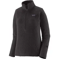 Patagonia - Women's R1 Air Zip Neck - Jerséis de forro polar size XL, gris/negro