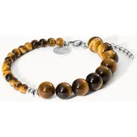 Purelei Tiger's Eye Armband Silver Talla: OS | Brazaletes Outlet | Mujer | Gris