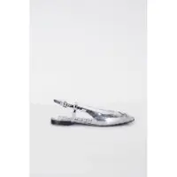 Moschino Goatskin Ballerina Silver Talla: 37 | Bailarinas Outlet | Mujer | Gris