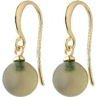 Pilgrim Pendientes oro / verde