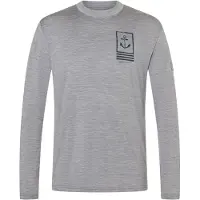 Super.natural - Lil Anchor Bio Jersey L/S - Camiseta de merino size L, gris