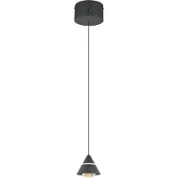 TRIO Lámpara colgante LED, color mate, con selección de temperatura de color, altura 200 cm