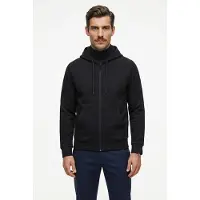 BOSS Sudadera con cremallera 'Saggy' azul noche