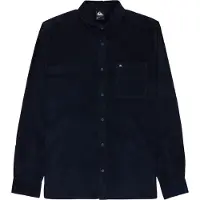 Quiksilver - Smoke Trail Cord - Camisa size XL, negro/azul