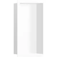 Hansgrohe Repisa empotrada XTRASTORIS, color blanco mate, dimensiones 300x150x100 mm. Marco decorativo mate, dimensiones 300 x 150 x 100 mm. Marco decorativo blanco mate