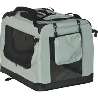 Rebel RA-1304 Bolsa de transporte plegable para mascotas XL 82 x 58 x 58 cm, gris