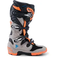 Alpinestars Botas Tech 7 Enduro Black Warm Gray Orange Fluo