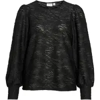 Vila Blusa De Manga Larga Fina O-neck Top
