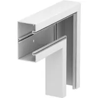 OBO GK-F70130RW: Placa de esquina de 70x130 mm, PVC, blanco puro RAL9010, código de producto 6274520