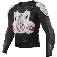 Alpinestars Chaqueta Protectora Honda Bionic Plus V2 Black White Blue Bright Red, Talla: M
