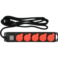YATO YT-81242, 3 metros, para uso en interiores/exteriores, tipo E, tipo EF (CEE 7/7), IP44, resistente a productos químicos, resistente al polvo, protegido contra salpicaduras