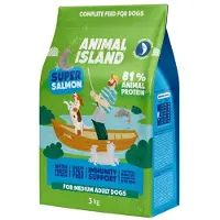 Animal Island . Super salmón: alimento seco para perros, 3 kg