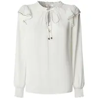 Pepe Jeans para mujer. PL3051286 Blusa Miriam blanco (XS), Casual, Poliéster, Manga larga, outlet 2026.