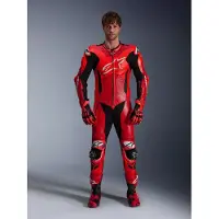 Alpinestars Mono De Cuero GP Plus V4 Sprint 1 Pieza Red Fluo Mid Red White, Talla: 48