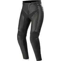 Alpinestars Pantalones De Cuero Stella Vika V2 Black, Talla: 38