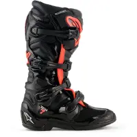 Alpinestars Tech 7 Botas de motocross Negro/Rojo neón 12 hombres