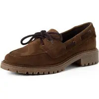 Tamaris Zapatos con cordón marrón castaño