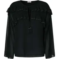 Pepe Jeans para mujer. PL3051294 Blusa Lizandra negra (S), Negro, Casual, Poliéster, Manga larga, outlet 2026.