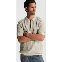 Cast iron Camiseta 'Polo shirt in cotton/modal' gris