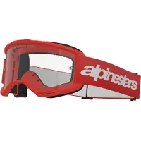 Alpinestars Gafas Vision 3 Wordmark Red Clear, Talla: One Size